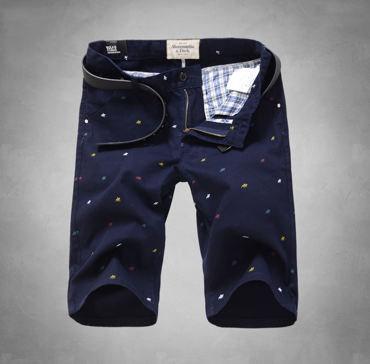 Abercrombie Fitch Hombres Algodón con la flor Patalón Corto AF7539